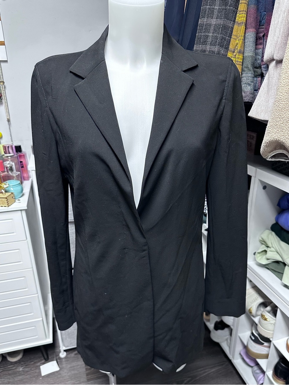 MaxMara single breasted wool blazer in stretch wool